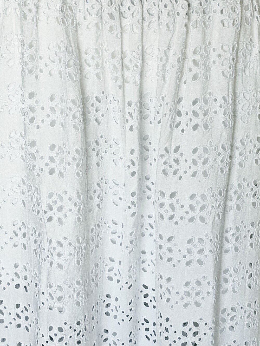 J. Crew Linen-blend White Side-slit Eyelet Maxi Skirt - Women - Picture 3 of 8